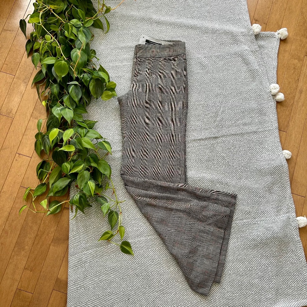 Club Monaco ⎮ Plaid wide flare leg trouser